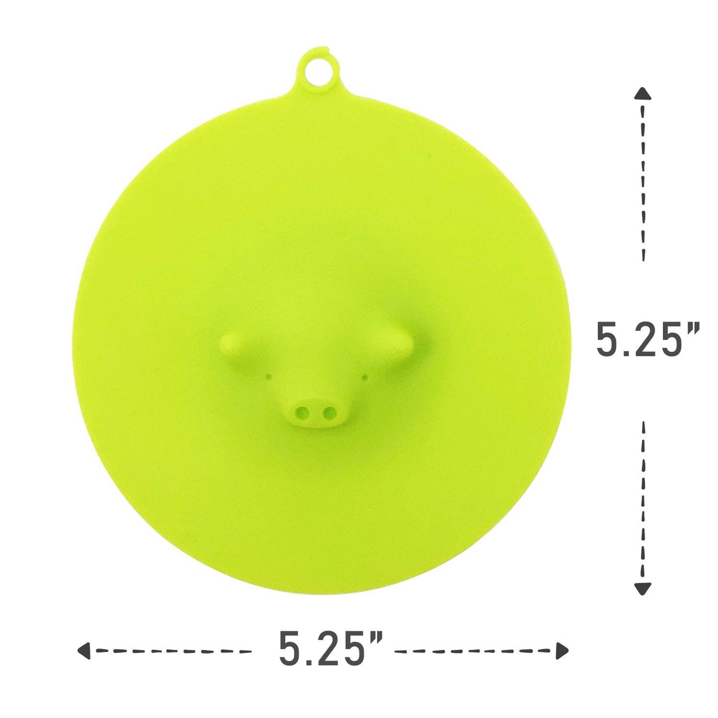 Wrapables Silicone Cup Lids, Large Anti-Dust Leak-Proof Coffee Mug Covers for Hot and Cold Drinks, Cute Piggies ~ Assorted Colors