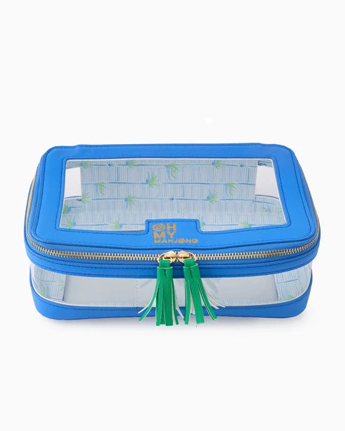 Blue Tile Storage Mahjong Bag