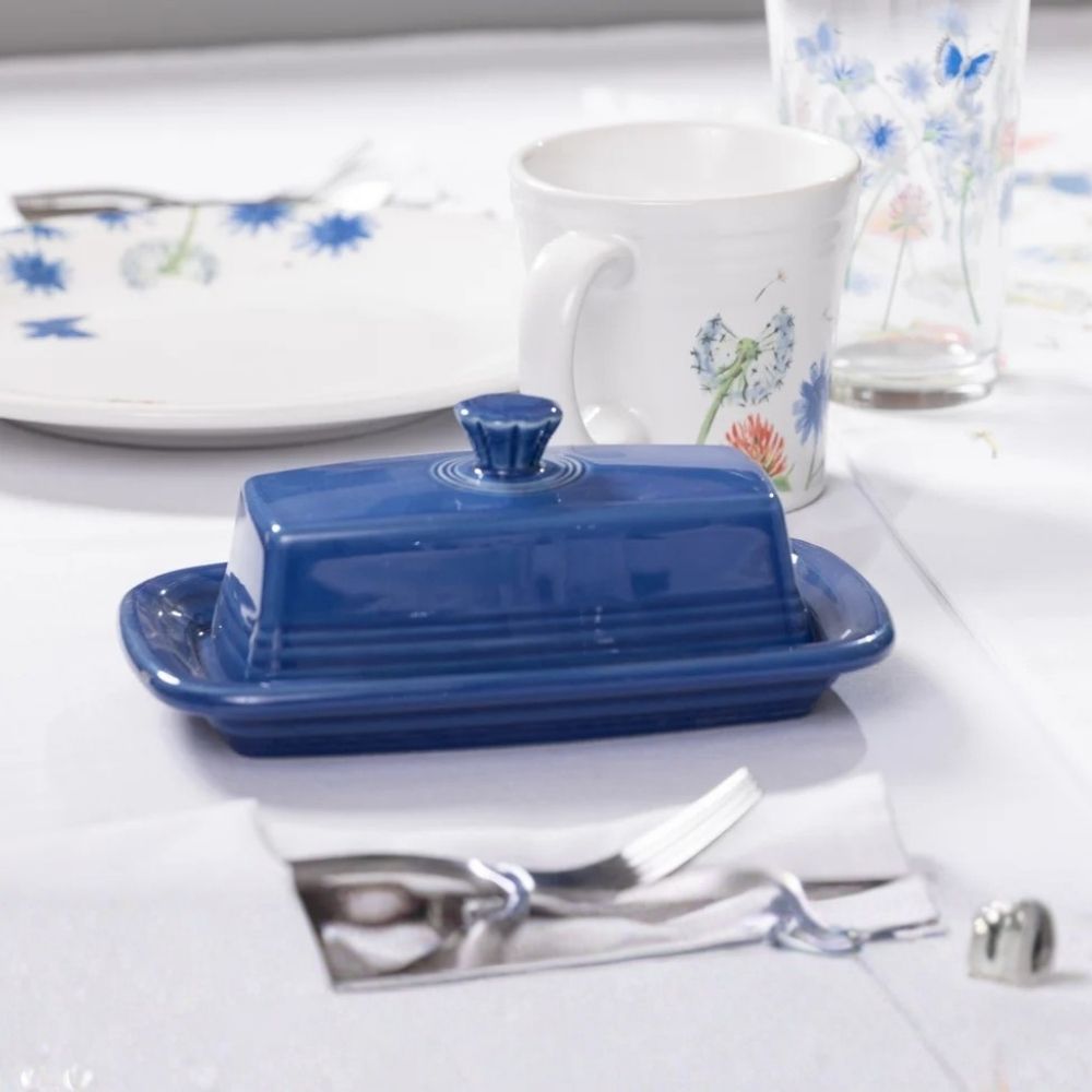 Extra Large Covered Butter Dish 8 1/8 Inch x 5 1/8 Inch