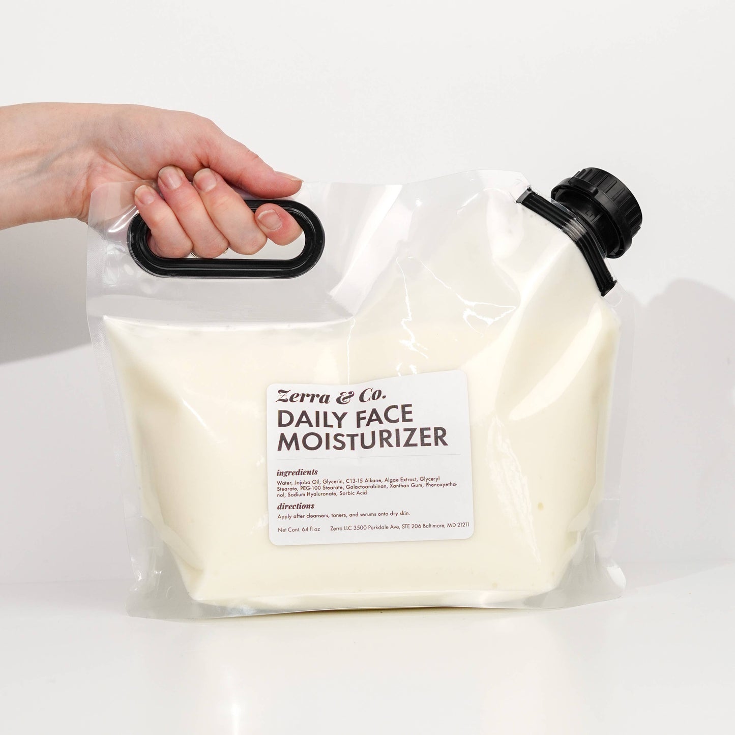 Bulk Daily Face Moisturizer | Zero Waste Skincare Refill: 1 gallon (128 oz) - Sold by the oz