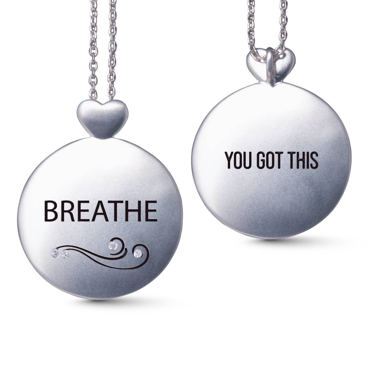 Breathe - You Got This - Necklace - Silver