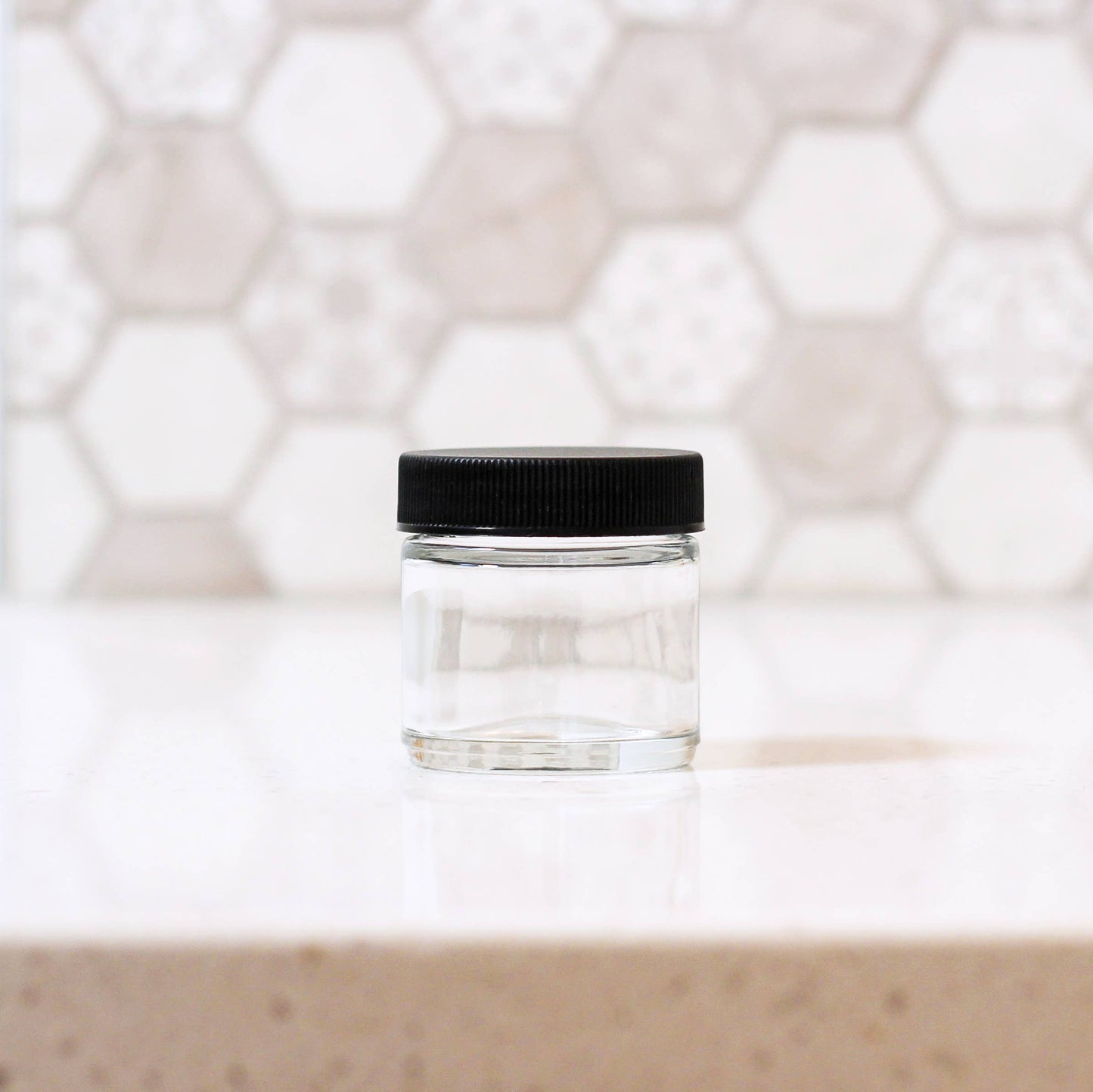1oz Clear Glass Jar