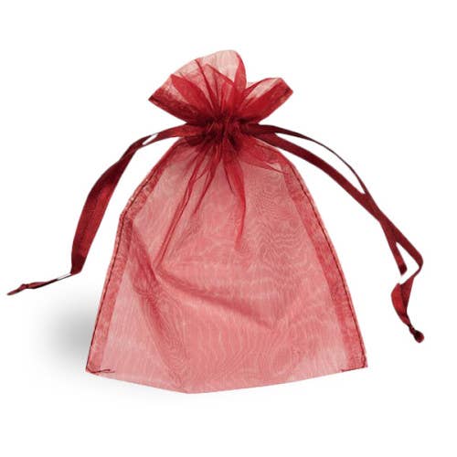 Organza Bag Sheer Favor Gift 4" x 6" (11 x 9.5 cm): Black
