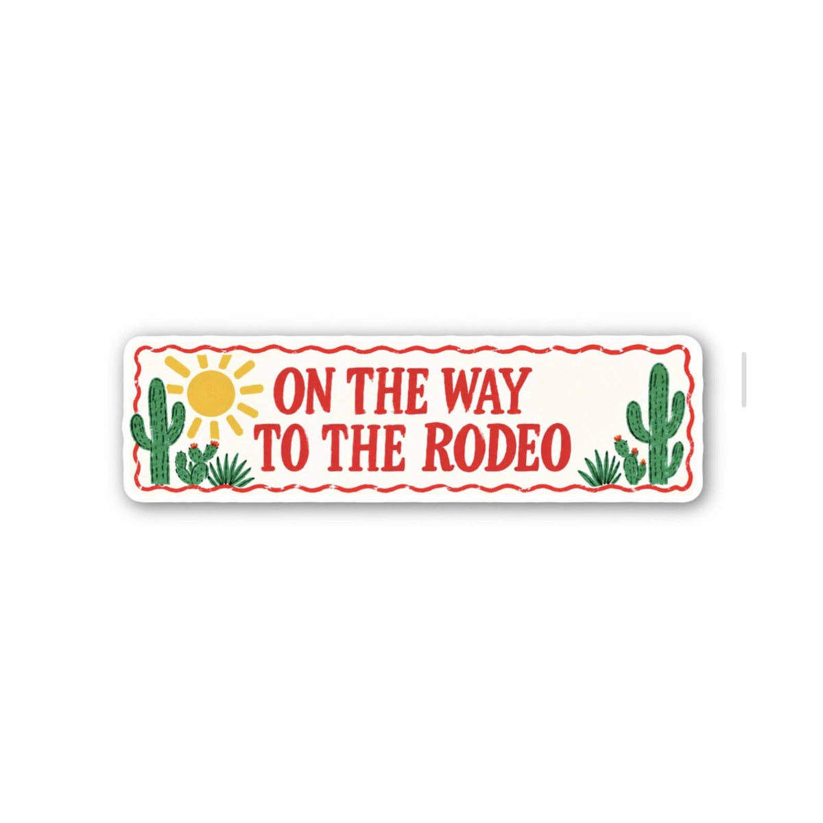 On The Way To The Rodeo Bumper Sticker, Western Vinyl Decal