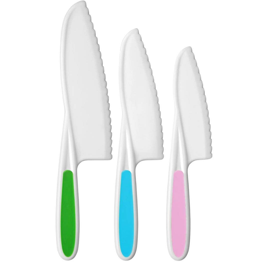 Safety Knife Set for Kids - 3 Piece: Red