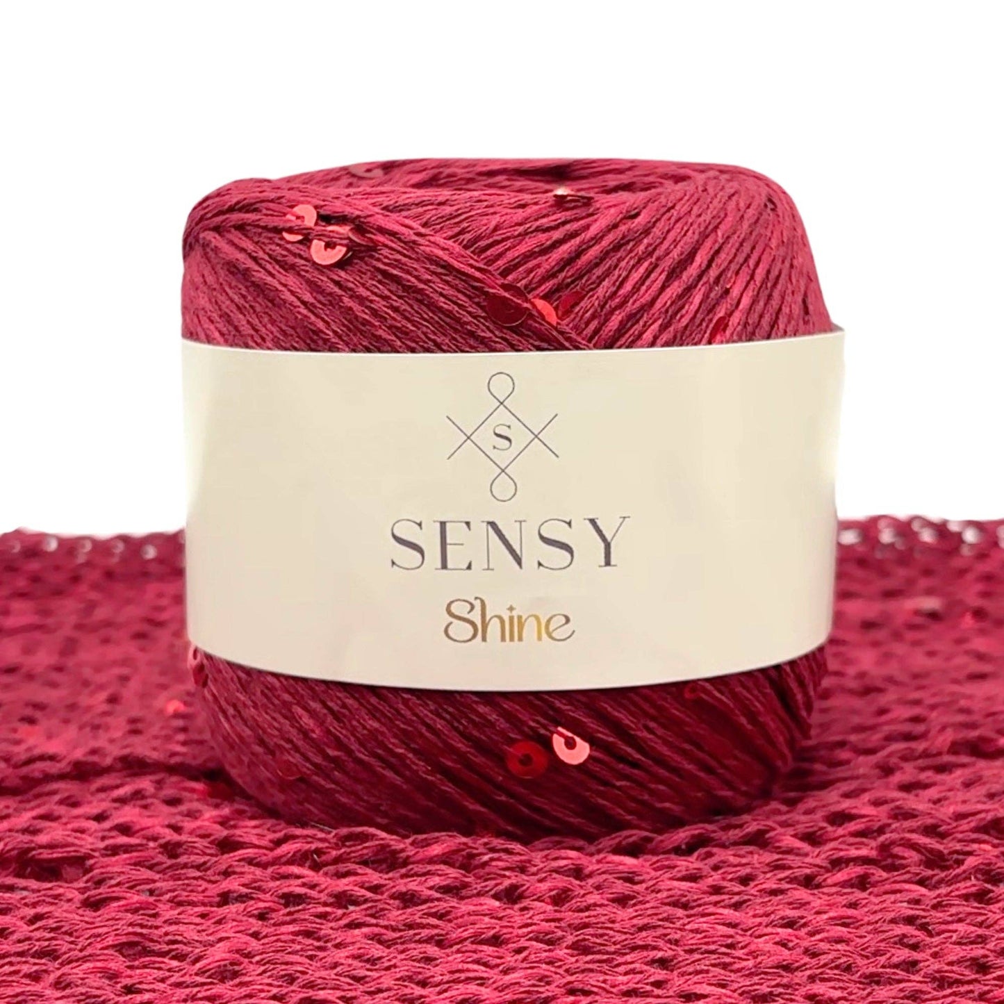 Sensy Shine Yarn, 3.5 oz, 340 yards, Gauge 2 Fine: Ecru