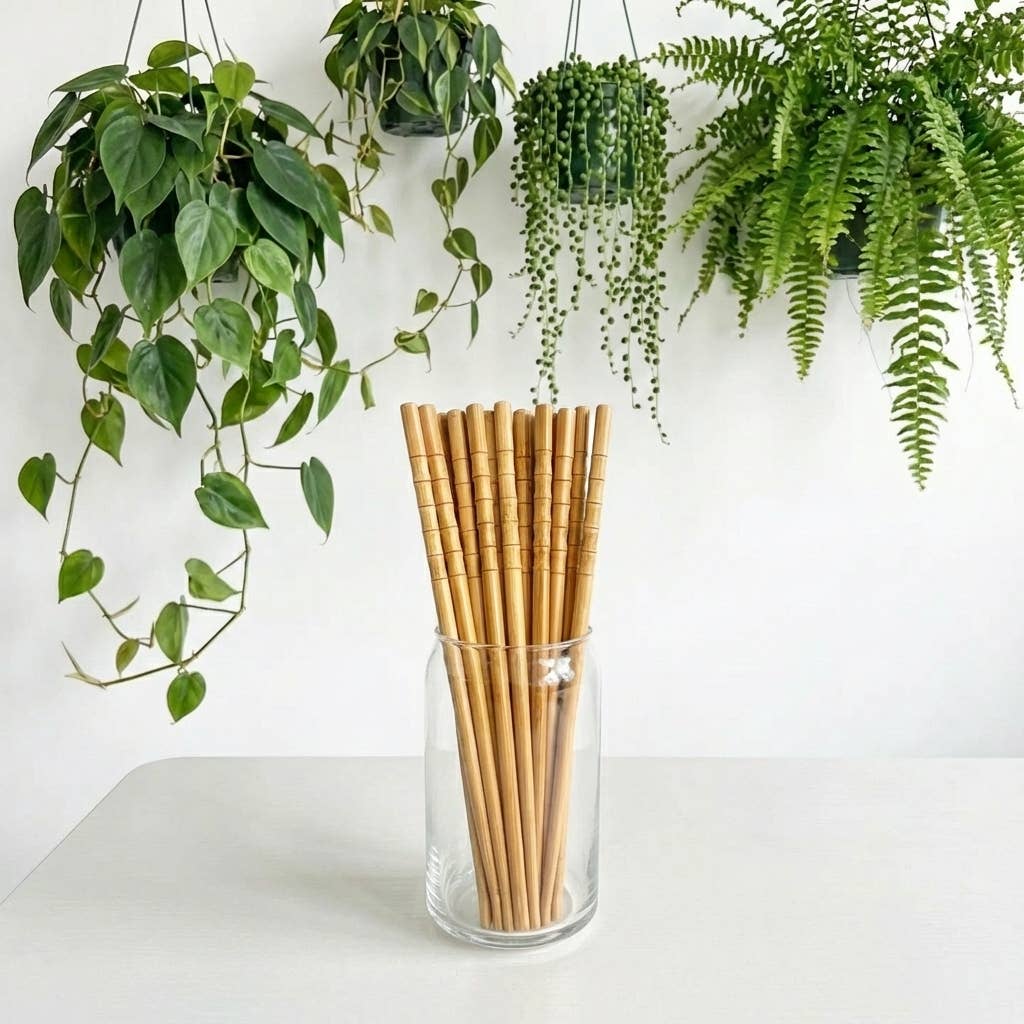 Bamboo Chopsticks - Set of 2 | Summer Bestseller: Red