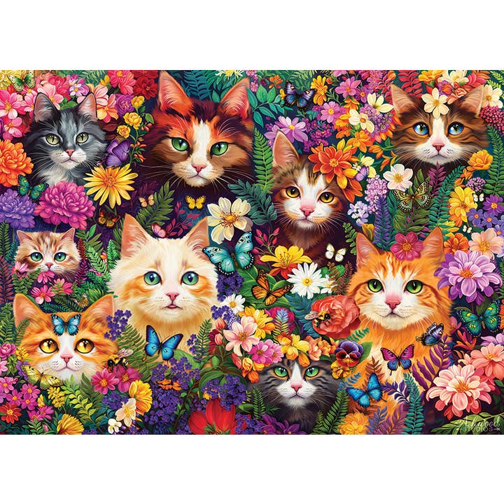 Blooming Whiskers | 1000 Piece Puzzle