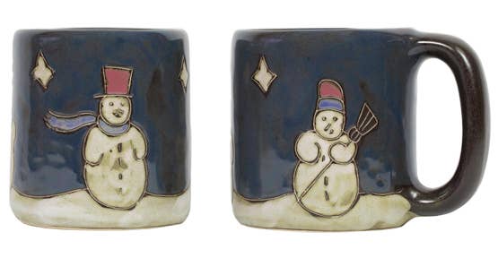 Mara Stoneware Snowmen Mug