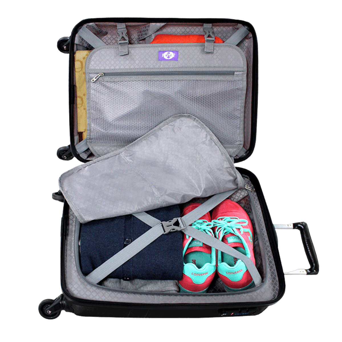Cue Carry-On Luggage With Spinner Wheels