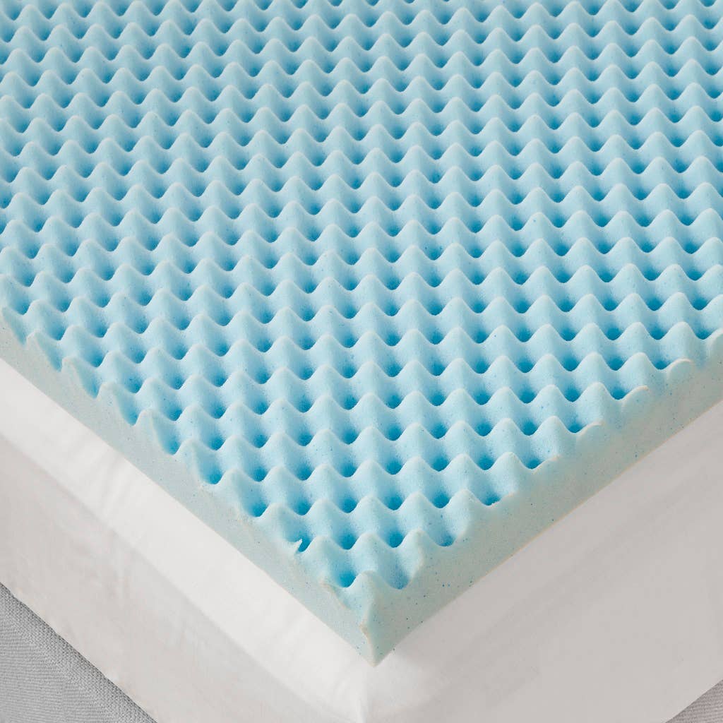 Cooling Gel Memory Foam Mattress Topper 1.5" or 3": Queen / 1.5" Thick