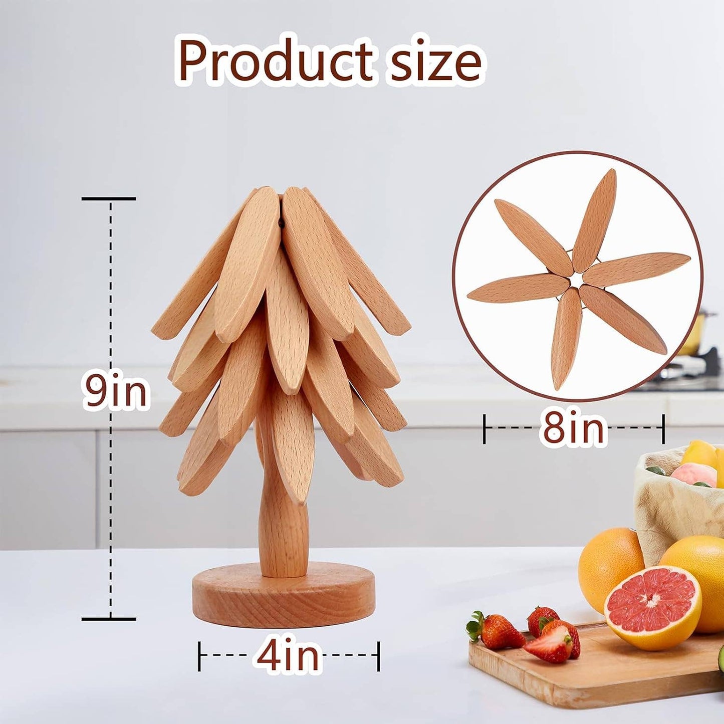 Foldable Heat Resistant Pads Kitchen Table  Trivets(10 Sets)