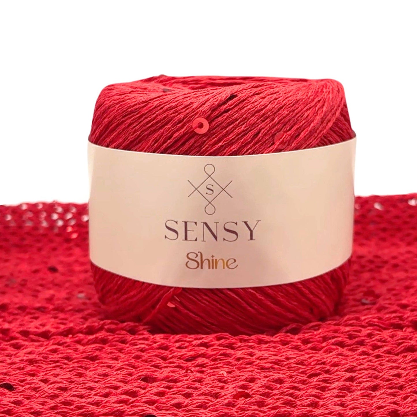 Sensy Shine Yarn, 3.5 oz, 340 yards, Gauge 2 Fine: Ecru