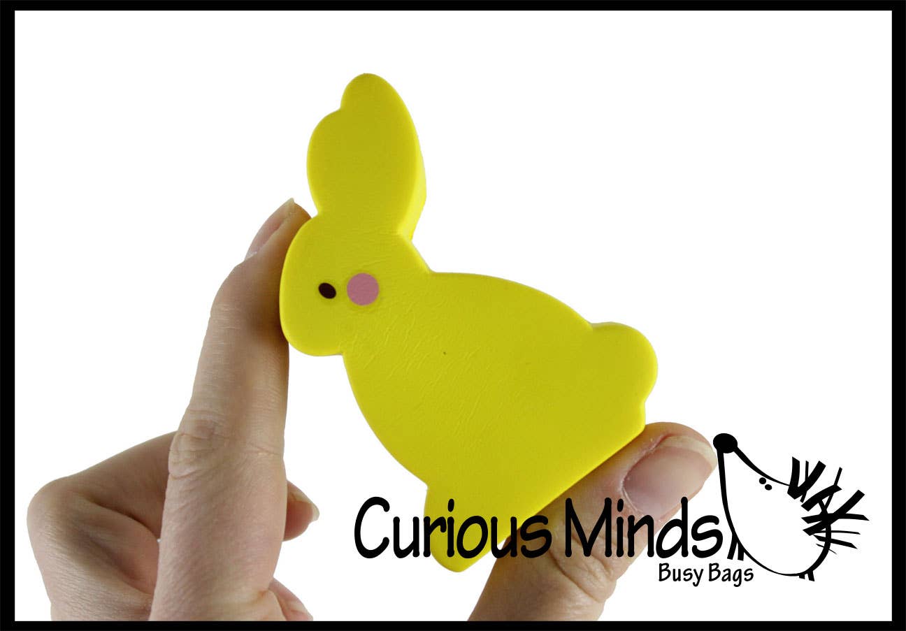 1 Cute Flat Squishy Slow Rise Bunny -  Scented Sensory