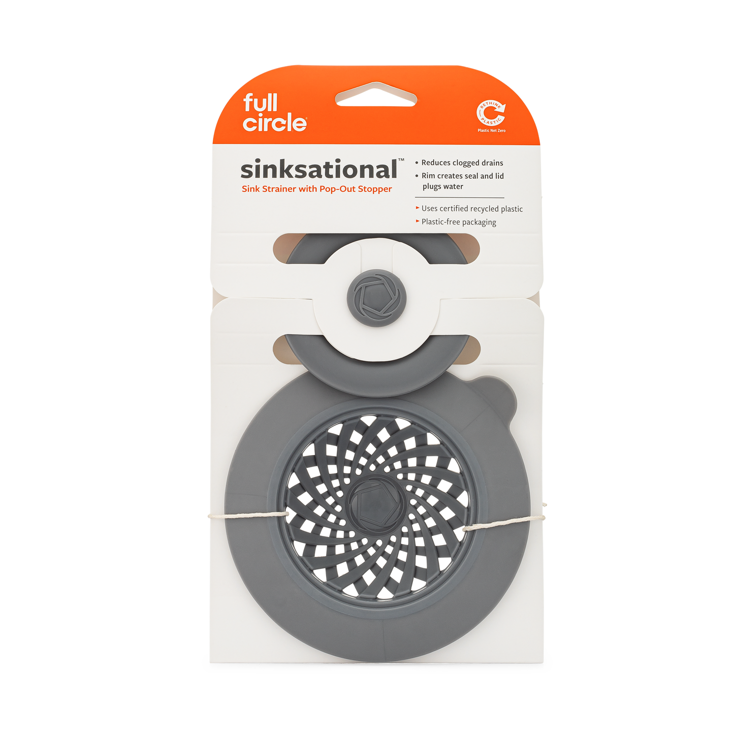 Sinksationational Sink Strainer: Gray / 1pc
