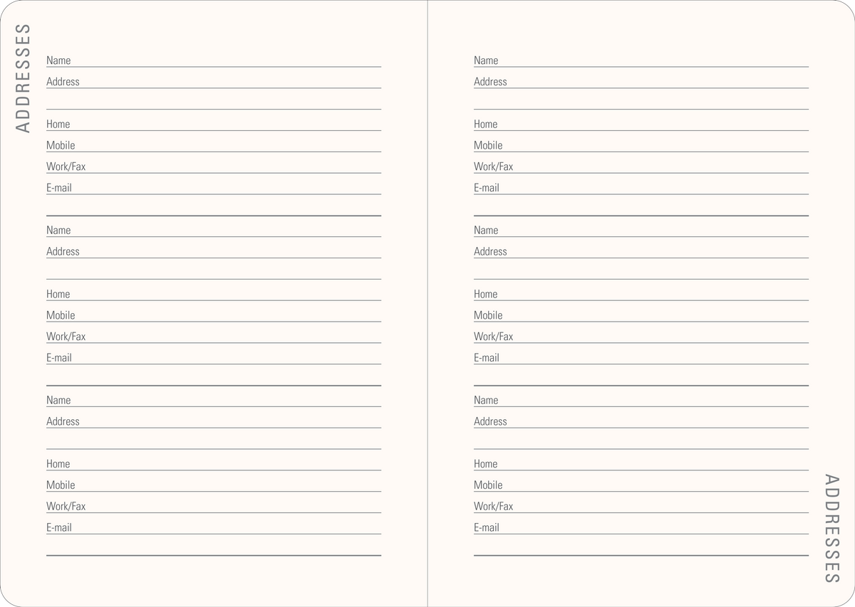 2027 Falling Blossoms Weekly Planner