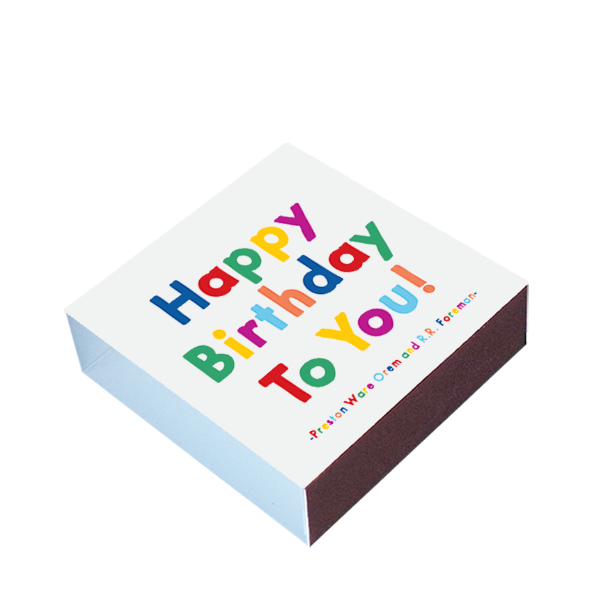 Matchboxes - X311 - Happy Birthday To You (Orem/Foreman)