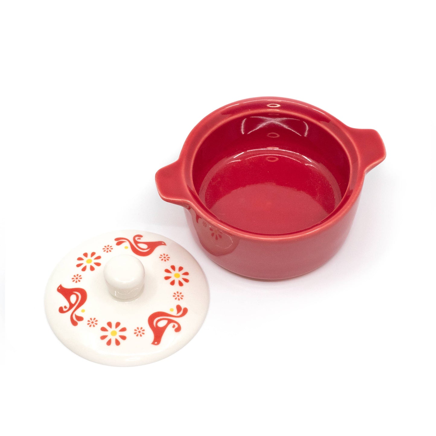 Pyrex-Inspired Friendship Casserole Ceramic Trinket Box