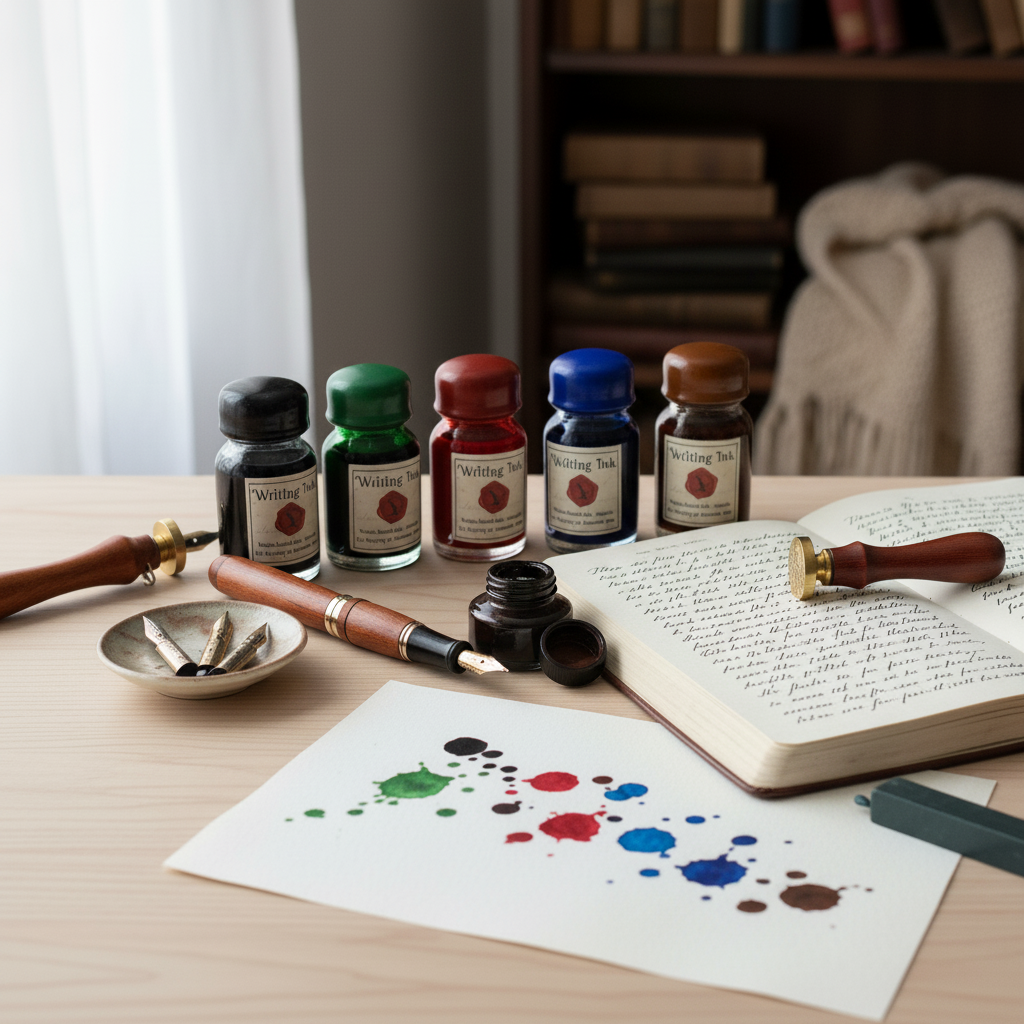 Italian Dipping Ink in Apothecary bottle: Black