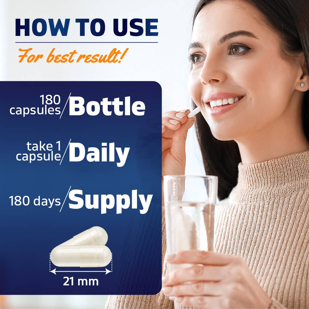 Vitamatic Bromelain 500mg | 2400 GDU/g | 180 Capsules