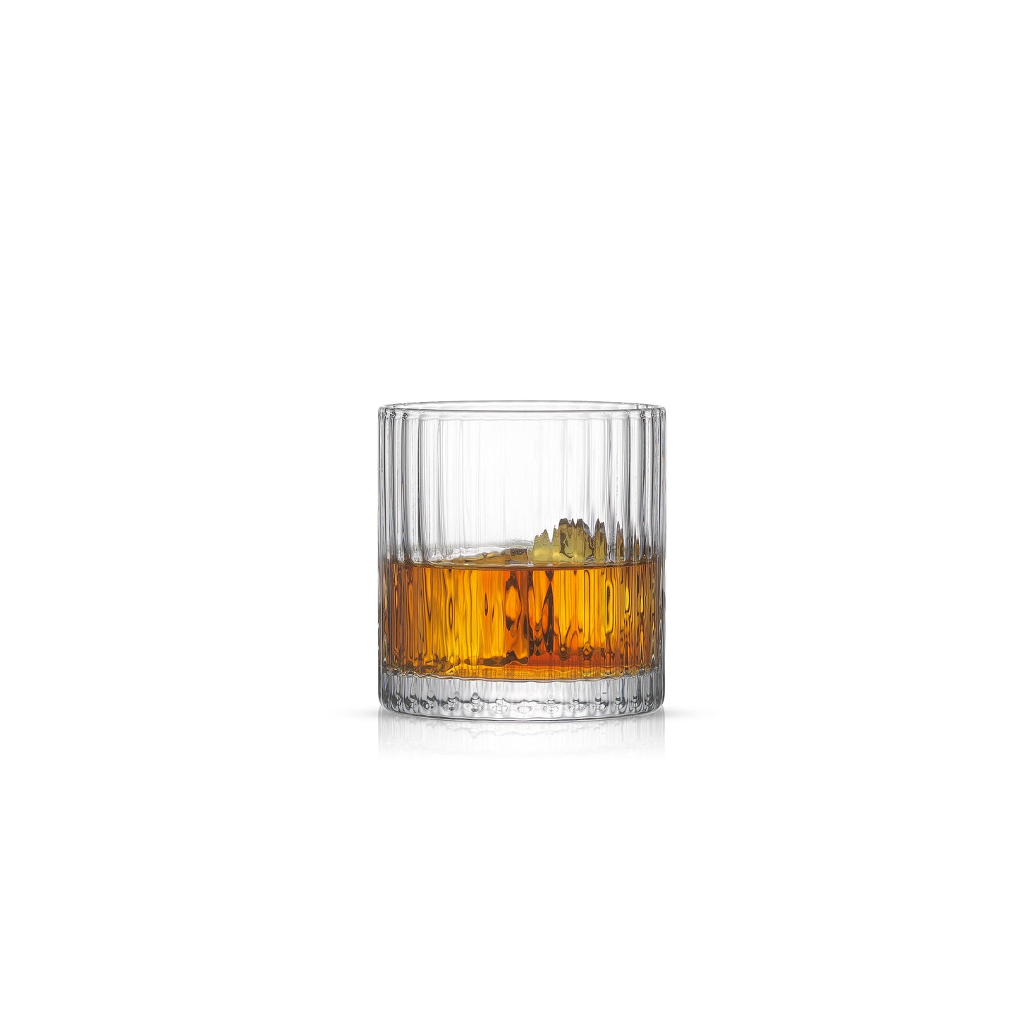JoyJolt Elle Fluted Double Old Fashion Whiskey Glass