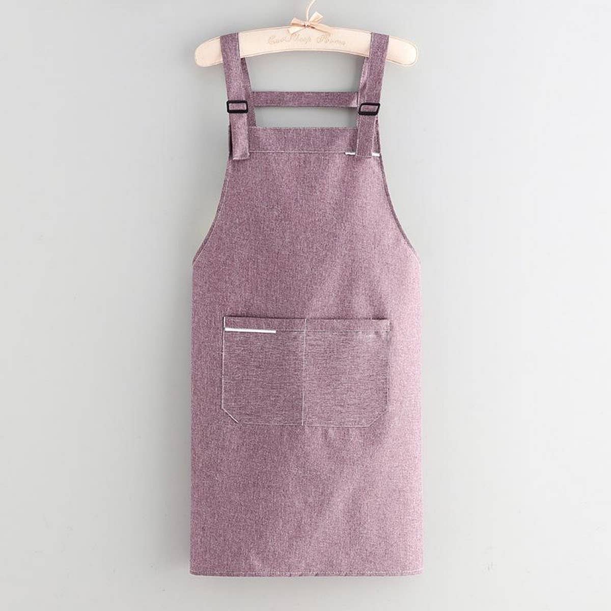 Fabric coating Solid Color apron with pockets bulk_CWMM2037: Blue / (OS) 1