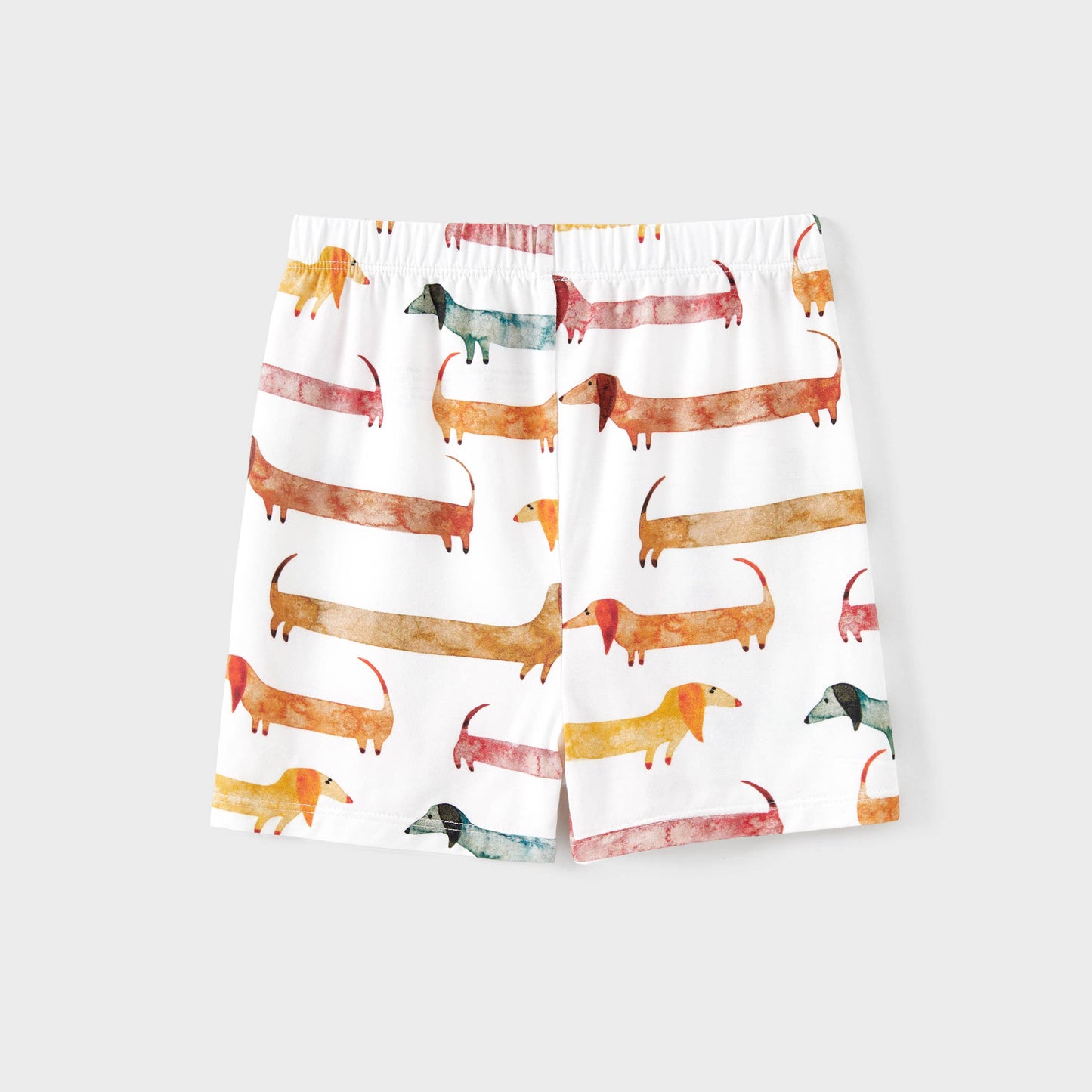 Family Matching Animal-patterned Short-sleeve Pajamas Set: Multi-color / Baby:12-18 M