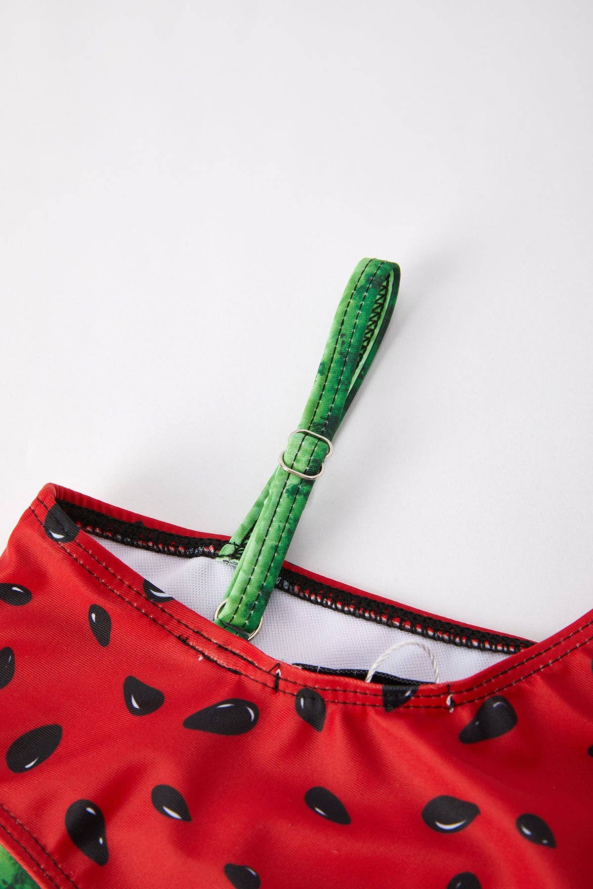 Girls Watermelon Irregular Sling Swimsuit: 5