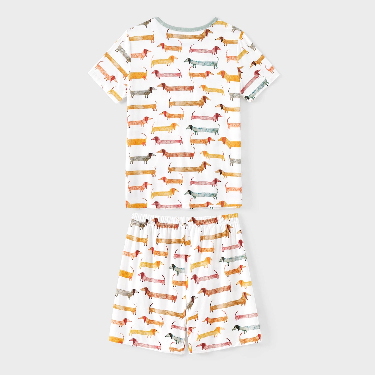 Family Matching Animal-patterned Short-sleeve Pajamas Set: Multi-color / Kids: 6 Years