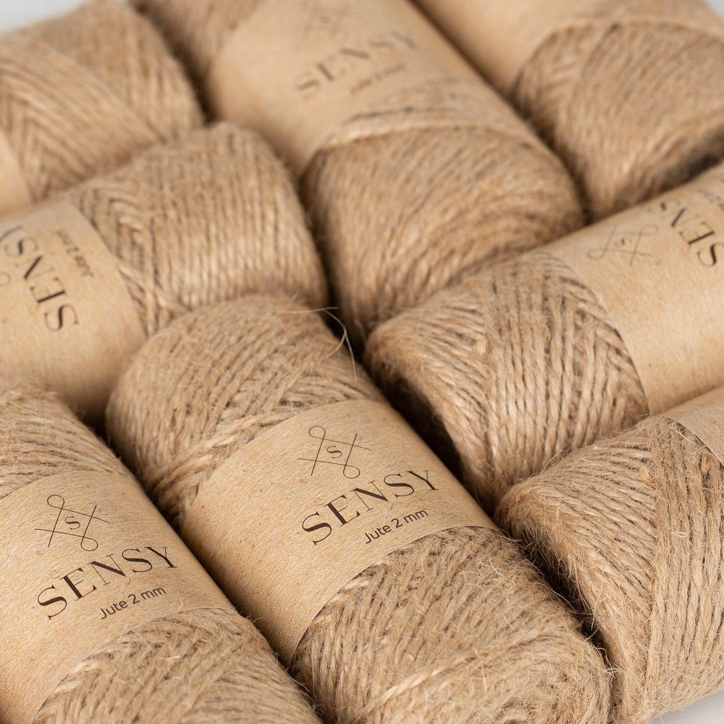Sensy Premium Natural Jute Twine Best Arts Crafts Gift Twine Christmas Twine Durable Packing String (328 Feet): 1 Skein