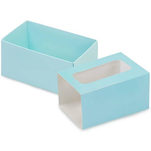 Macaron Cookie & Candy Boxes: Sage Harlequin / 10 / Single Set