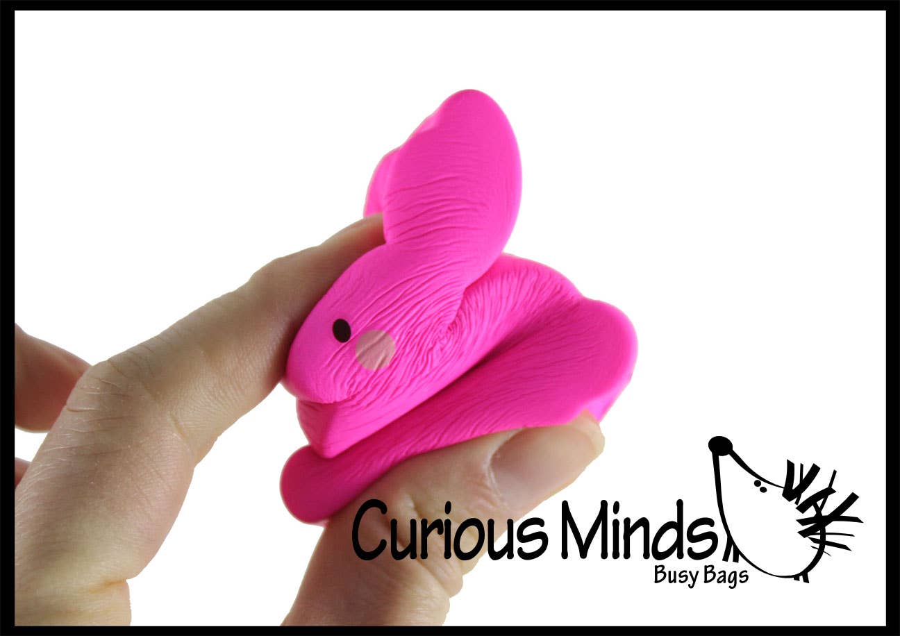 1 Cute Flat Squishy Slow Rise Bunny -  Scented Sensory