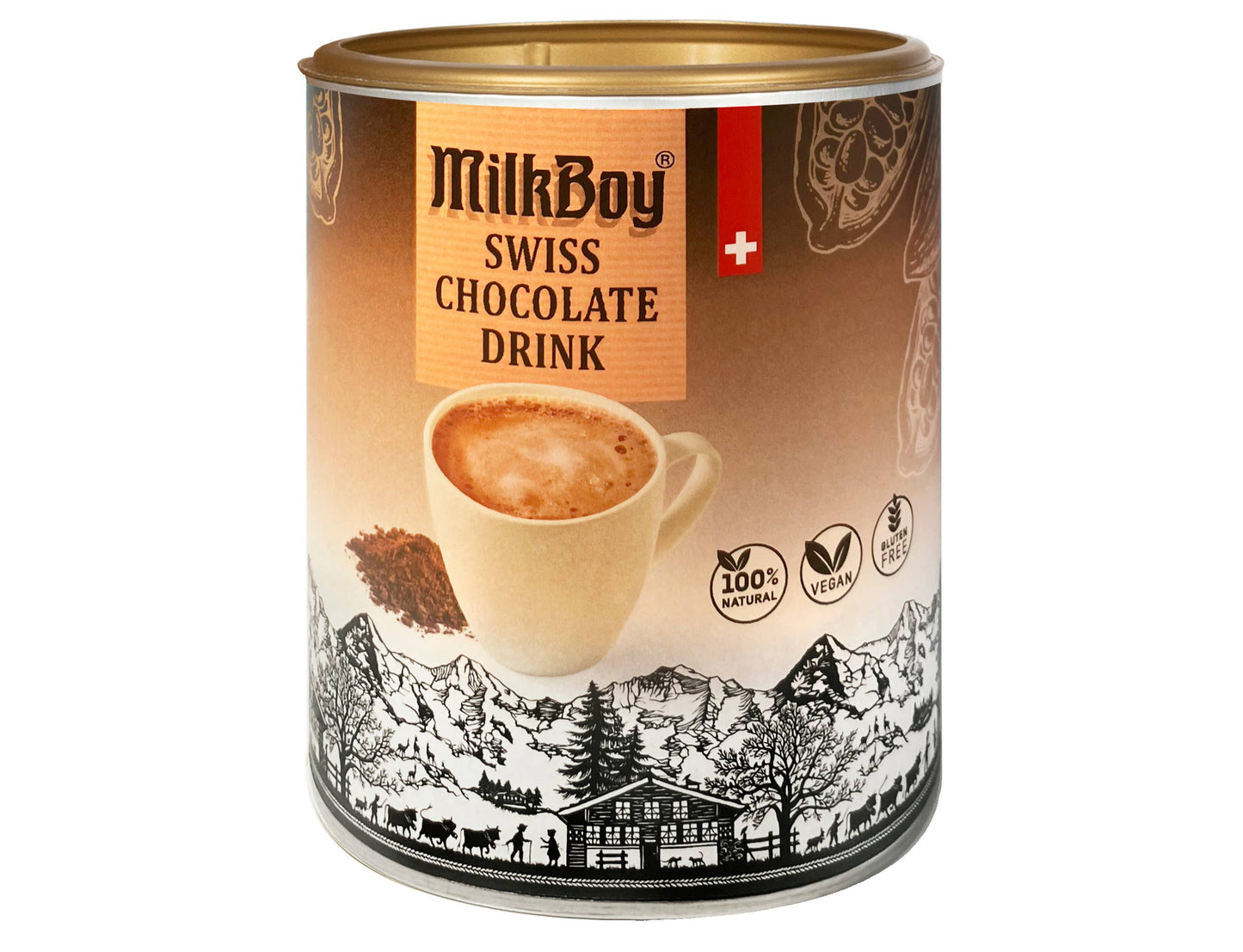Milkboy Swiss Hot Cocoa 12oz. - New 100% Natural