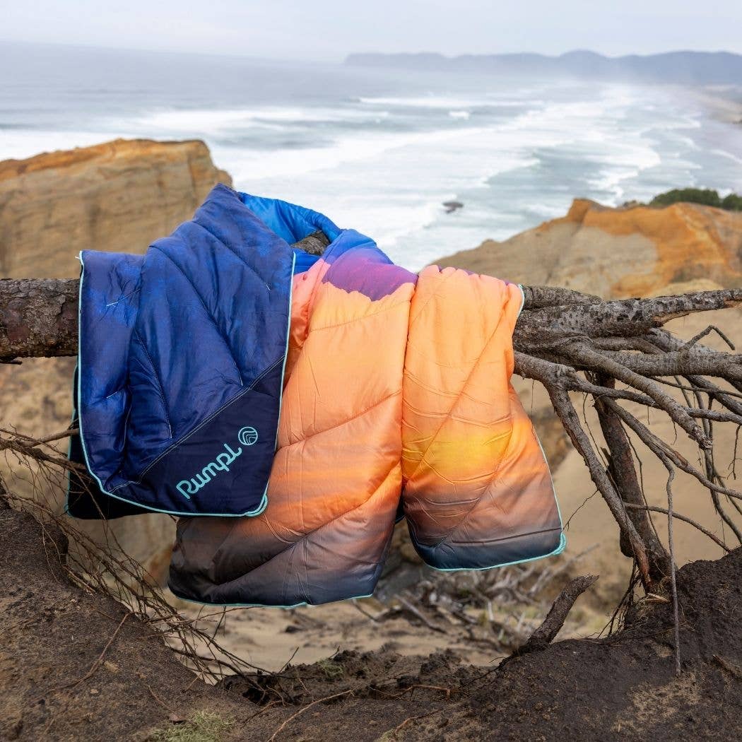 Original Puffy Blanket - Misty Peaks Mountainscape: 1-Person