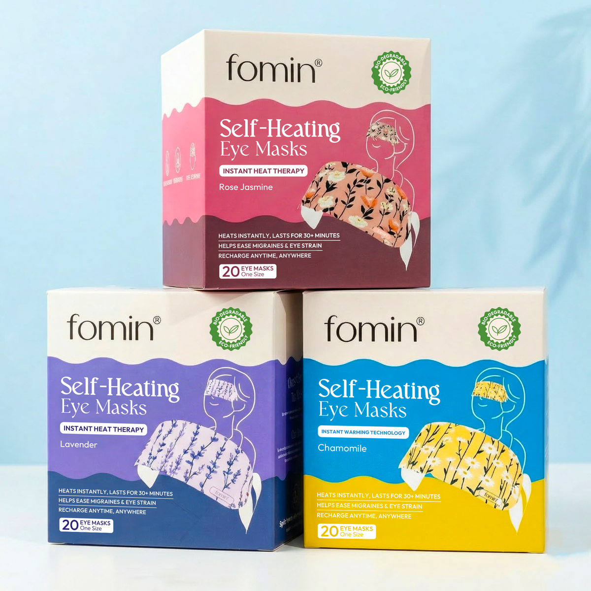 Self-Heating Eye Mask 20PK | Steam Spa | Scent Sampler