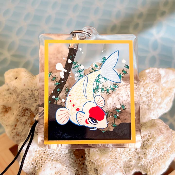 Koi Gold Foil Charm