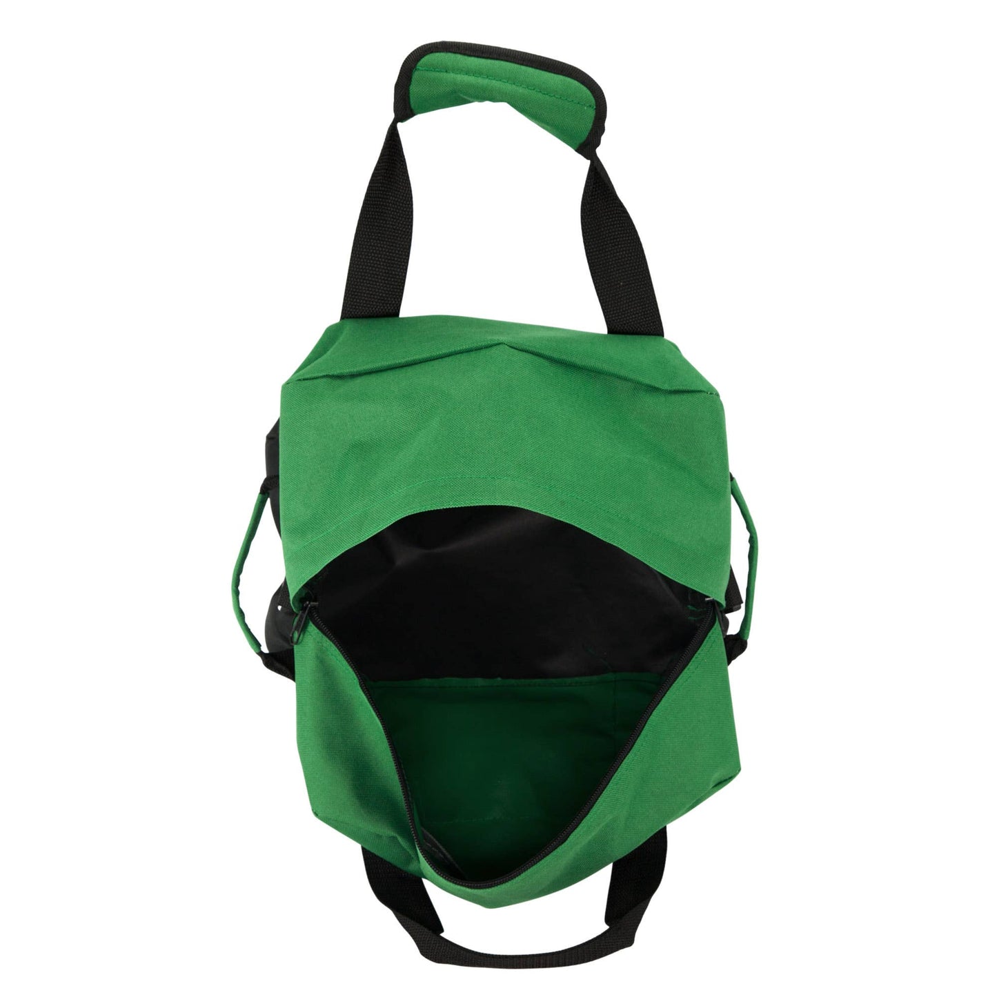 DALIX 14" Small Duffle Bag Two Toned Gym Travel Bag: Black