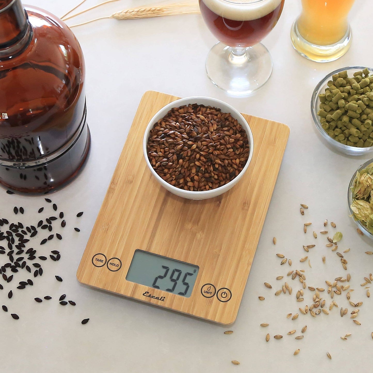 Escali Arti Bamboo Kitchen Scale