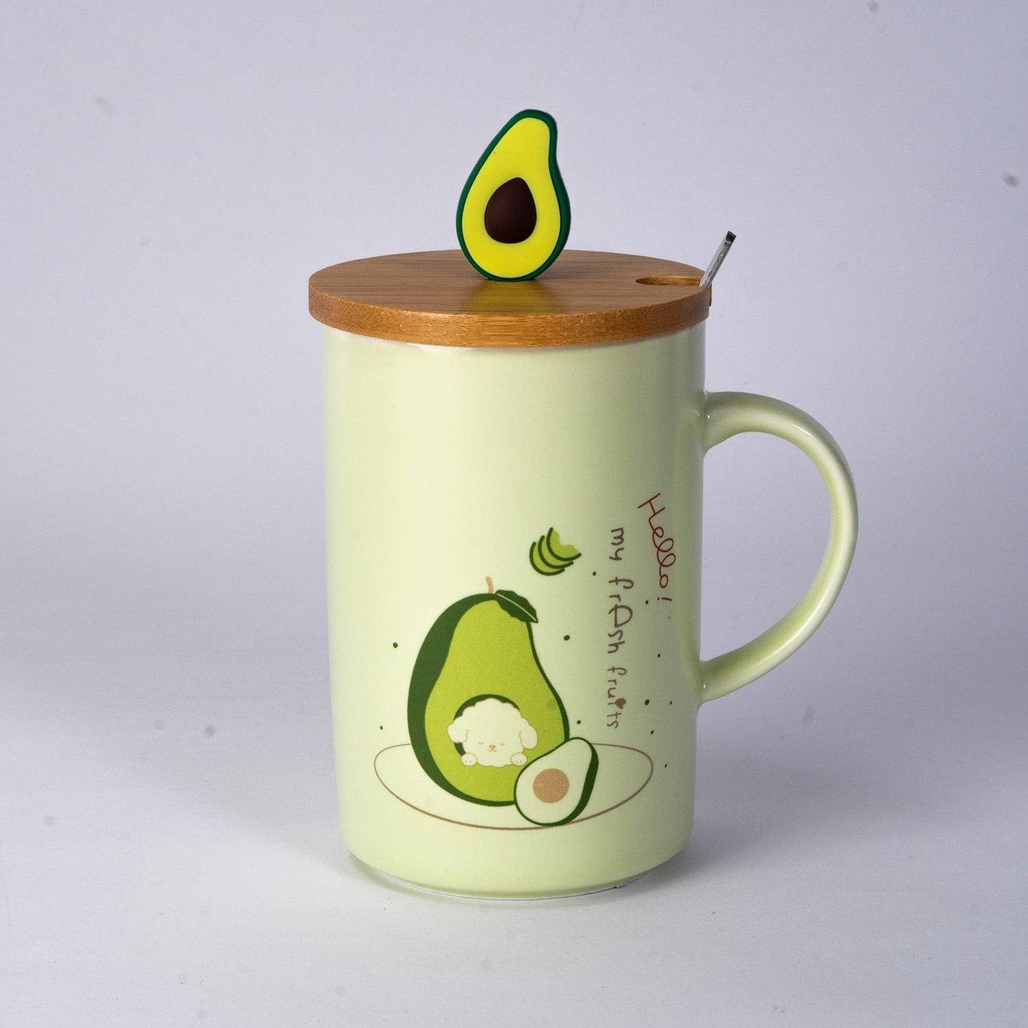 Avocado 12oz Mug With Lid and Spoon (10/30)