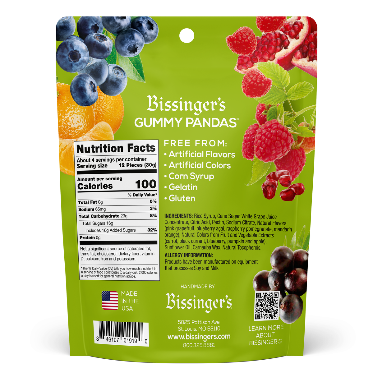Bissinger's Gummy Pandas - 4 OZ