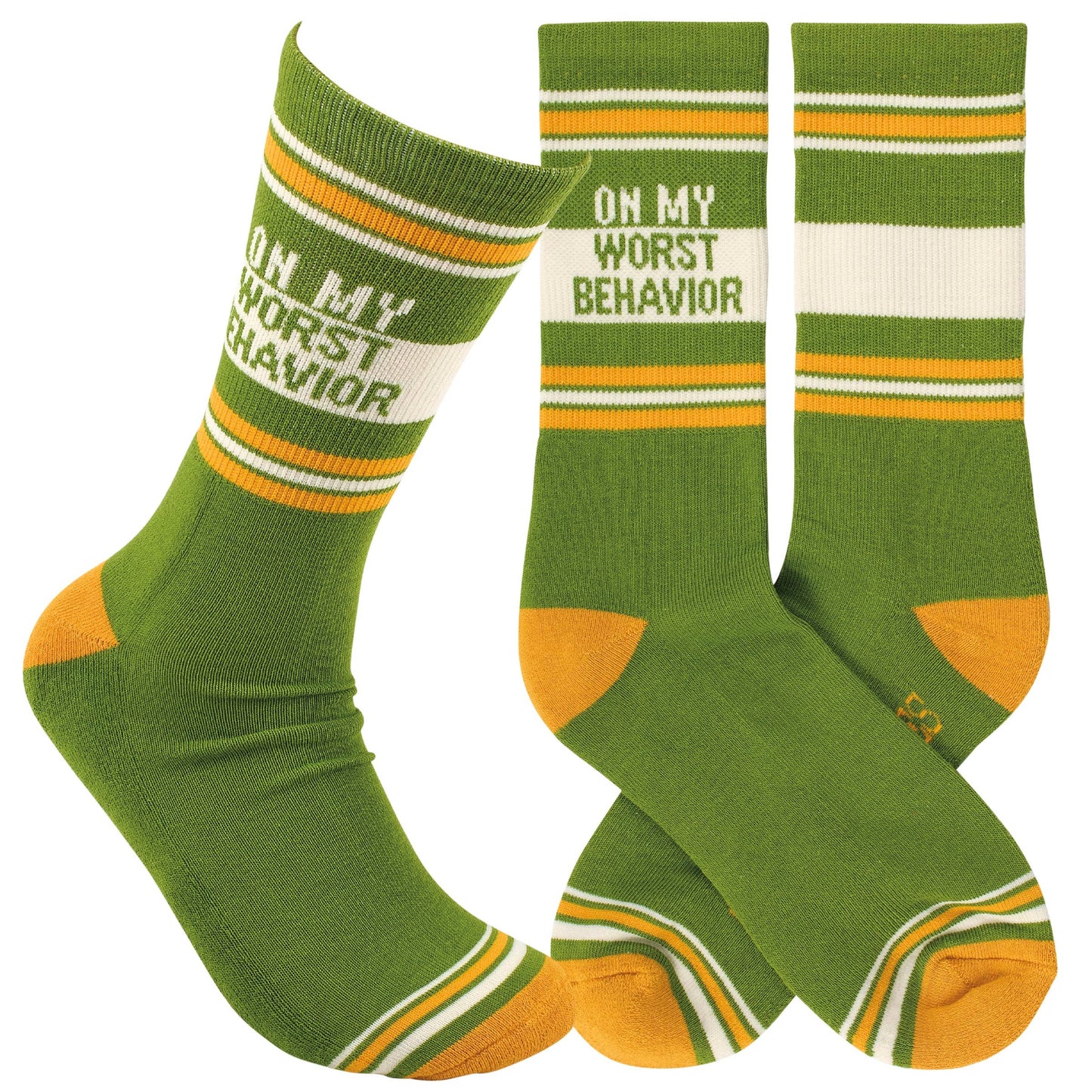 On My Worst Behavior Socks