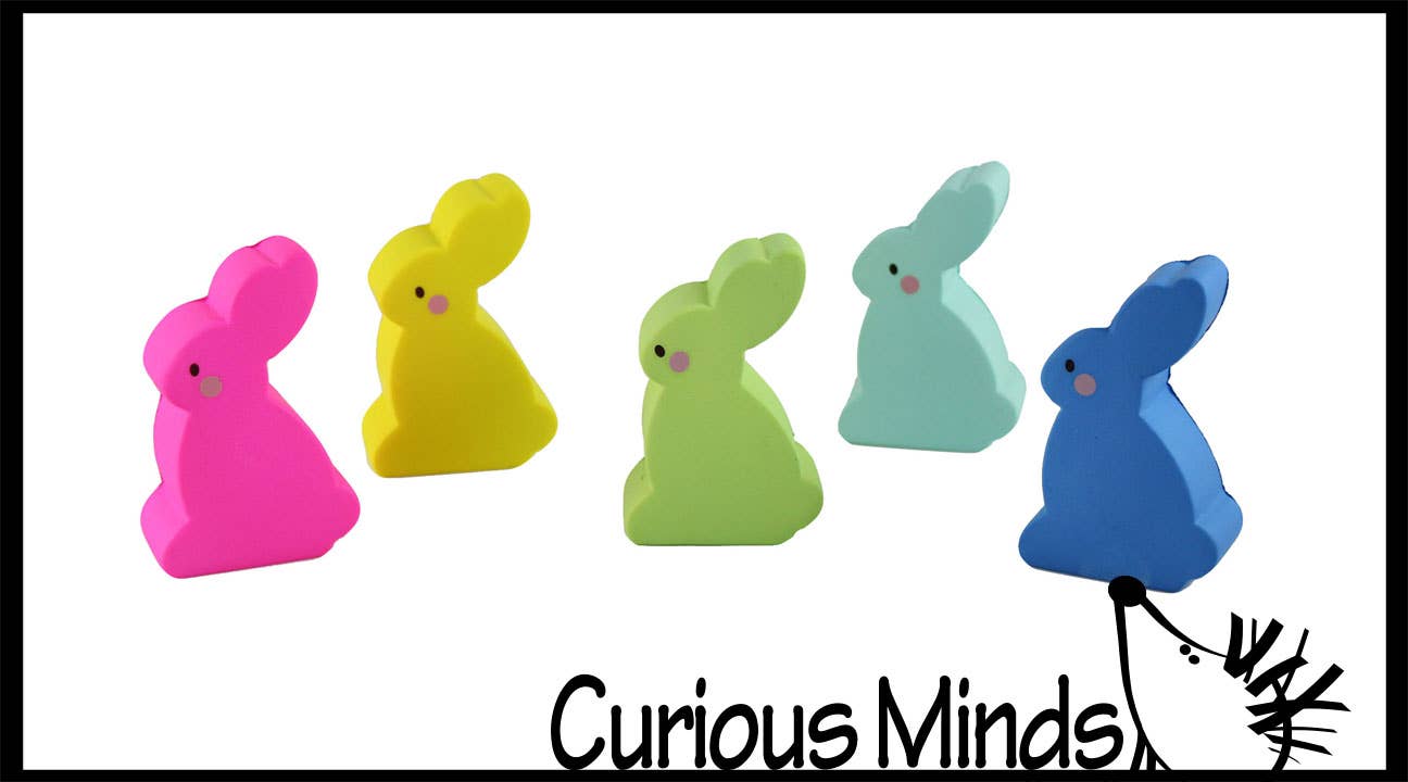 1 Cute Flat Squishy Slow Rise Bunny -  Scented Sensory