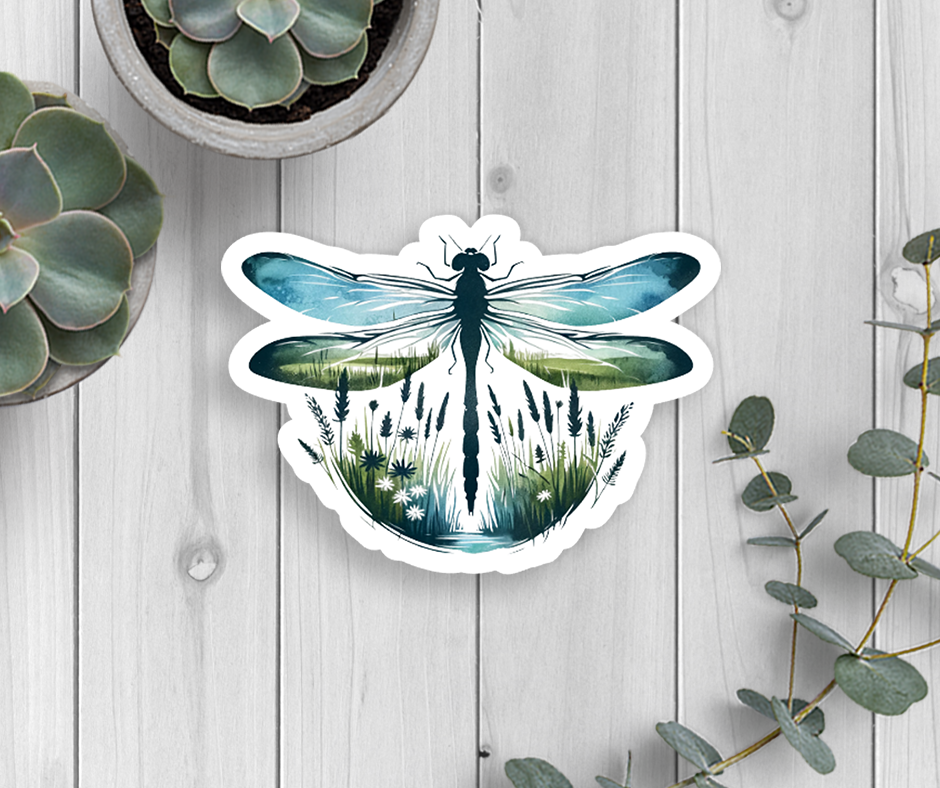 Dragonfly Vinyl Sticker
