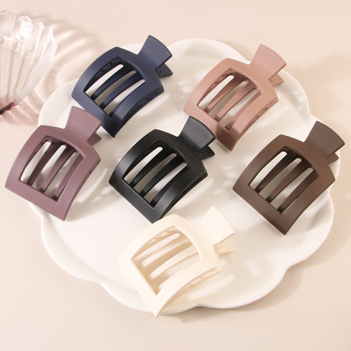 PC Square Hair Clip – Elegant Updo Claw_CWAHA6517: TYPE1 / (OS) 1