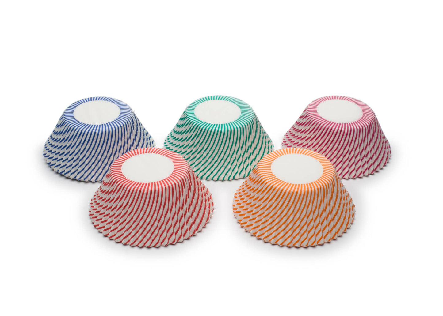 Fox Run Candy Cane Swirl Cupcake Liners, Set of 100, 3"