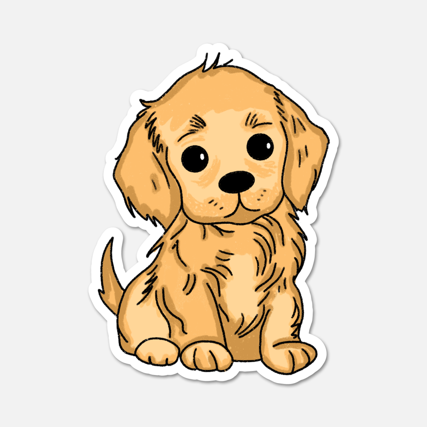 Marley, The Golden Labrador - Dog Sticker