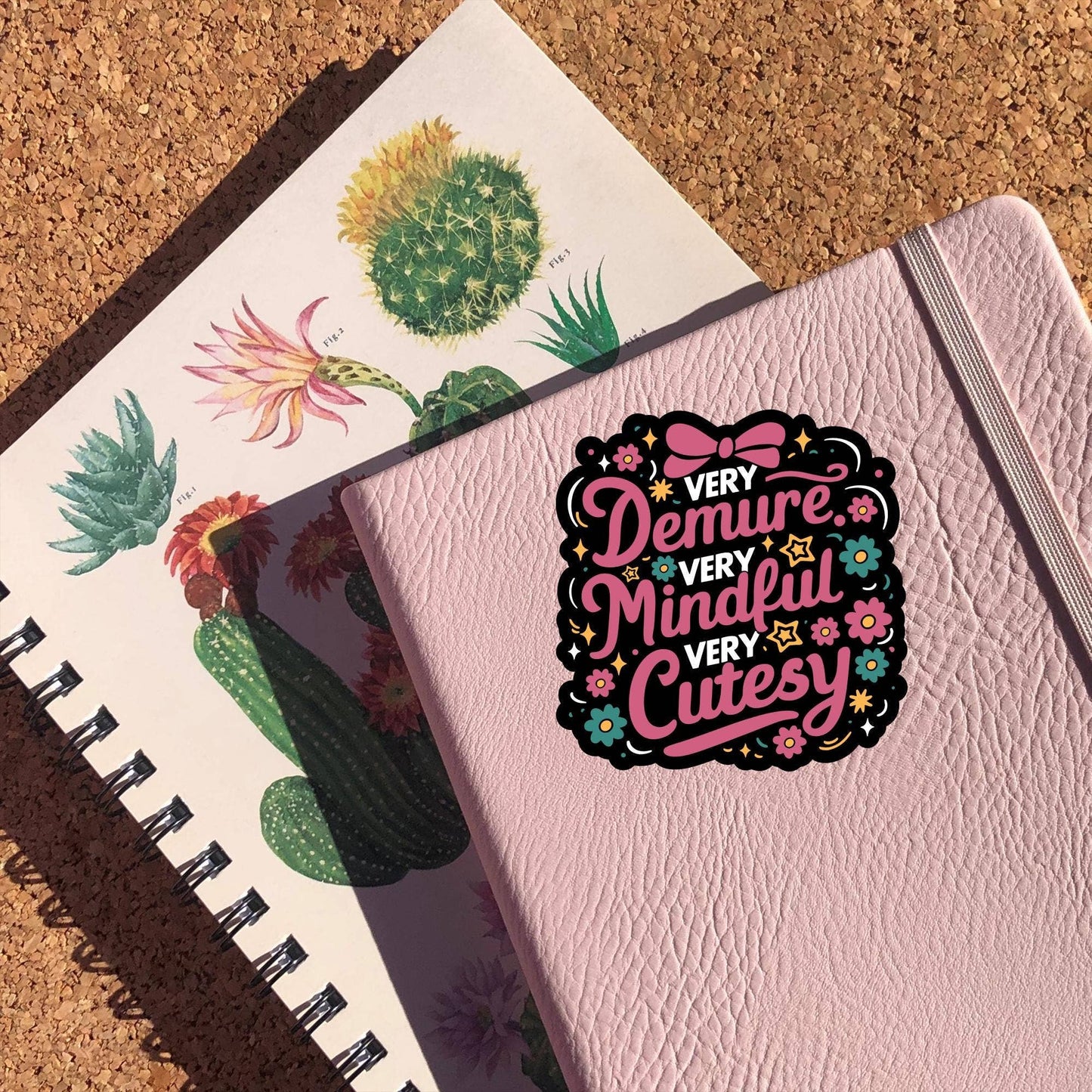 Very Demure Very Mindful Very Cutesy Sticker: 2 inch