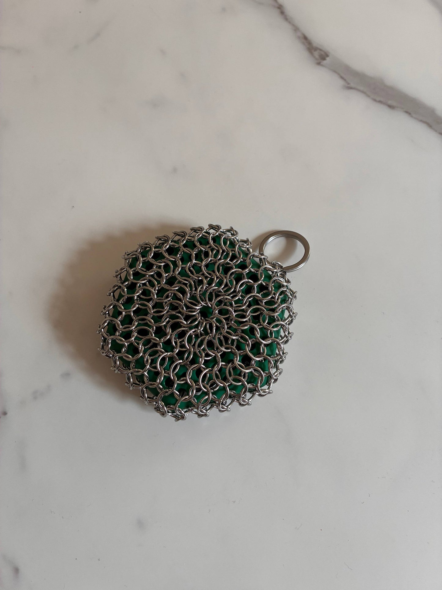 Cast Iron Sponge with Silicone: Green