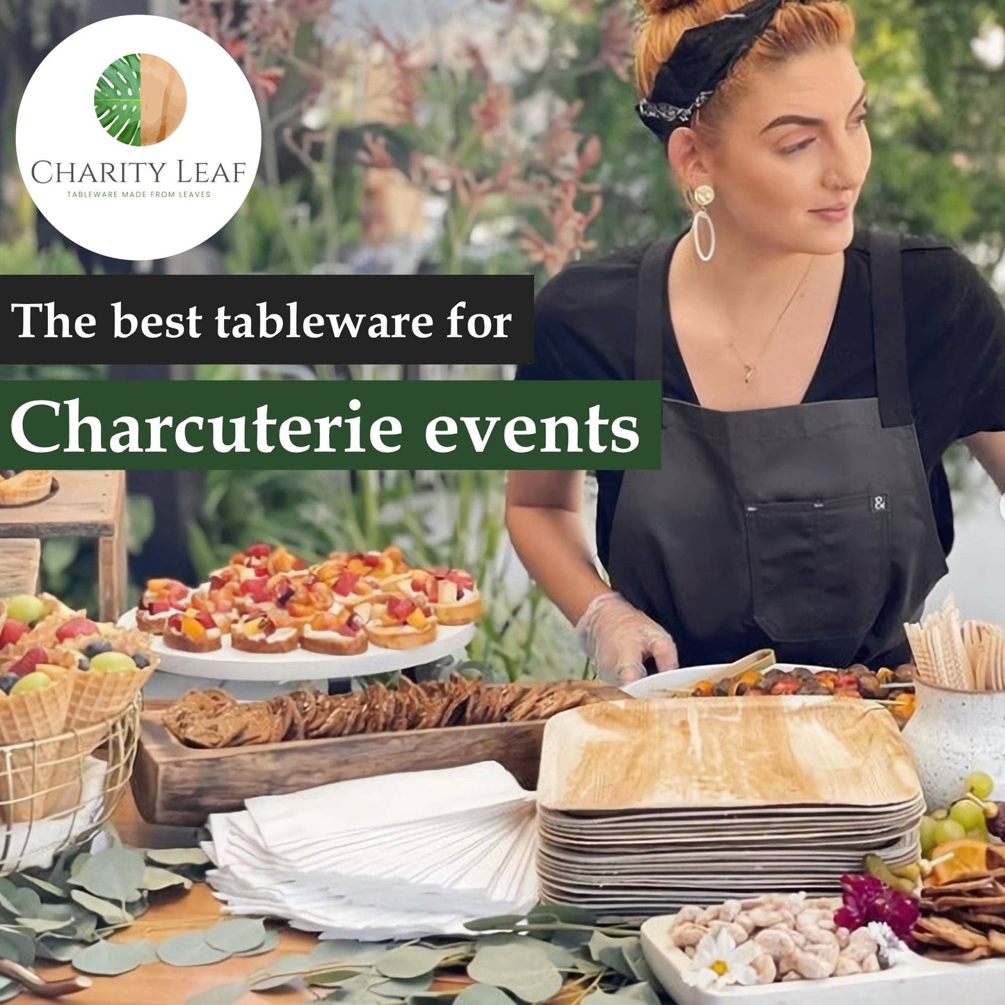 Palm Leaf Large Tray - 22"x12" Inch - Pack of 10 Tray