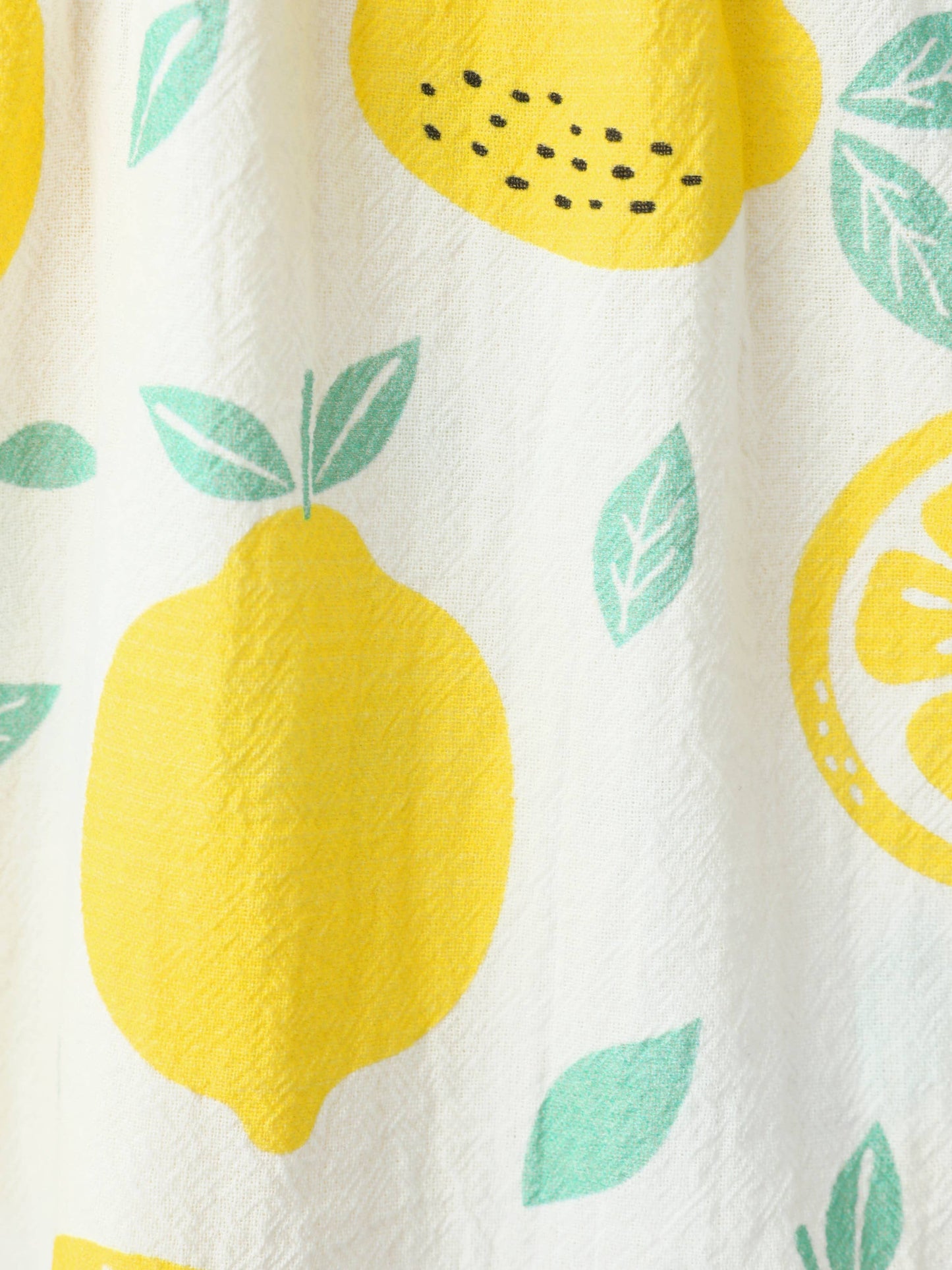1pc Baby Girl Plaid&Lemon&Fruit Sweet Dress: Yellow / 9-12 Months